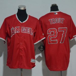 Amazing Angels #27 Mike Trout Red Cool Base Stitched Youth MLB Jersey Be among the first buyers Order now to enjoy top notch quality