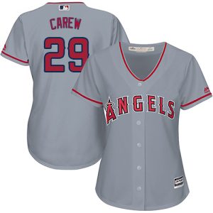 Amazing Angels #29 Rod Carew Grey Road Women's Stitched MLB Jersey Retailers boost your inventory Order now to meet customer demand