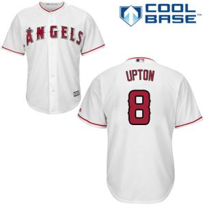 Amazing Angels #8 Justin Upton White Cool Base Stitched Youth MLB Jersey Sports fans this is your chance Order soon to be part of the action