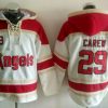 Amazing Angels of Anaheim #29 Rod Carew White Sawyer Hooded Sweatshirt MLB Hoodie