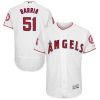 Amazing Angels of Anaheim #51 Jaime Barria White Flexbase Authentic Collection Stitched MLB Jersey