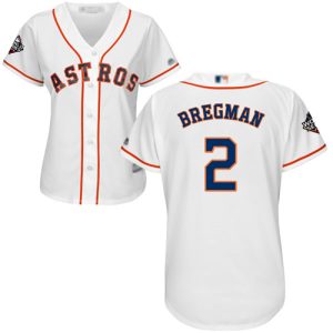 Amazing Astros #2 Alex Bregman White Home 2019 World Series Bound Women's Stitched MLB Jersey Limited stock Order now to show your love for your team