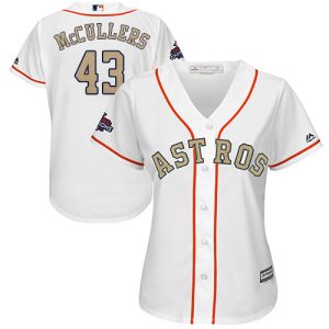 Amazing Astros #43 Lance McCullers White 2018 Gold Program Cool Base Women's Stitched MLB Jersey Sports enthusiasts seize this opportunity Order now to feel the game excitement