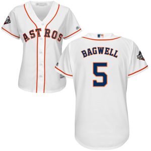 Amazing Astros #5 Jeff Bagwell White Home 2019 World Series Bound Women's Stitched MLB Jersey Be among the first buyers Order now to enjoy top notch quality