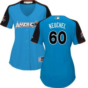 Amazing Astros #60 Dallas Keuchel Blue 2017 All Star American League Women's Stitched MLB Jersey Sports enthusiasts seize this opportunity Order now to feel the game excitement