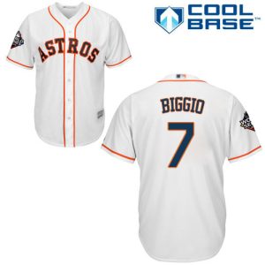 Amazing Astros #7 Craig Biggio White Cool Base 2019 World Series Bound Stitched Youth MLB Jersey Be among the first buyers Order now to enjoy top notch quality