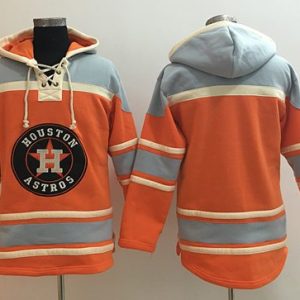 Amazing Astros Blank Orange Sawyer Hooded Sweatshirt MLB Hoodie