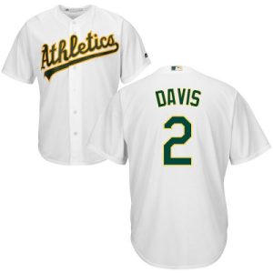 Amazing Athletics #2 Khris Davis White Cool Base Stitched Youth MLB Jersey Act fast Only a few left Secure yours today