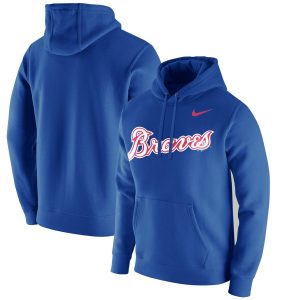 Amazing Atlanta Braves Nike Franchise Hoodie Royal