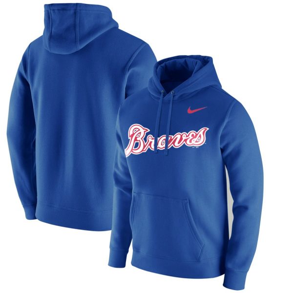 Amazing Atlanta Braves Nike Franchise Hoodie Royal