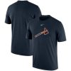 Amazing Atlanta Braves Nike Legend Logo Performance T Shirt Navy