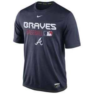 Amazing Atlanta Braves Nike Legend Team Issue Performance T Shirt Navy
