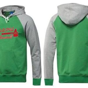 Amazing Atlanta Braves Pullover Hoodie Green & Grey