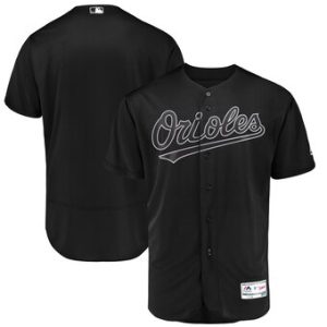 Amazing Baltimore Orioles Blank Majestic 2019 Players' Weekend Flex Base Authentic Team Jersey Black