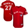 Amazing Blue Jays #27 Vladimir Guerrero Jr. Red Flexbase Authentic Collection Canada Day Stitched MLB Jersey