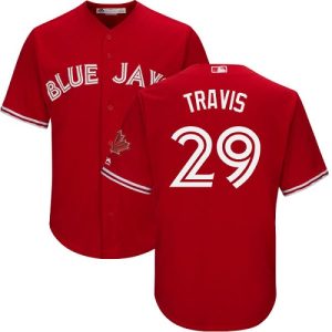 Amazing Blue Jays #29 Devon Travis Red Cool Base Canada Day Stitched Youth MLB Jersey With high demand Don't miss out Order now to wear your team colors