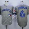 Amazing Blue Jays #6 Marcus Stroman Grey Stitched MLB Jersey