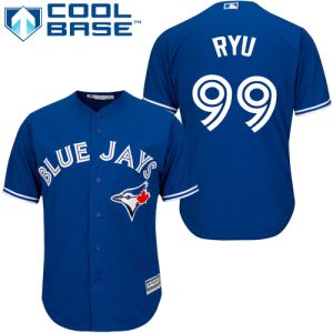 Amazing Blue Jays #99 Hyun Jin Ryu Blue New Cool Base Stitched Youth MLB Jersey Act fast Only a few left Secure yours today