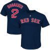 Amazing Boston Red Sox #2 Xander BogaertsMajestic Official Name and Number T Shirt Navy
