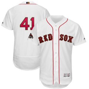 Amazing Boston Red Sox #41 Chris Sale Majestic 2019 Gold Program Flex Base Player Jersey White