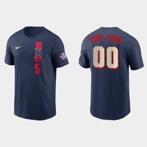 Amazing Boston Red Sox Custom Men's 2021 MLB All Star Game Navy T Shirt