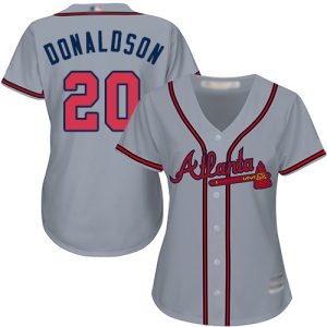 Amazing Braves #20 Josh Donaldson Grey Road Women's Stitched MLB Jersey Hurry Exclusive offer Place your order immediately for a great jersey