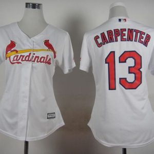 Amazing Cardinals #13 Matt Carpenter White Home Women's Stitched MLB Jersey Act fast Only a few left Secure yours today