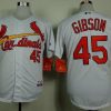 Amazing Cardinals #45 Bob Gibson White Cool Base Stitched MLB Jersey