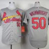Amazing Cardinals #50 Adam Wainwright Grey Stitched MLB Jersey