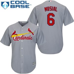 Amazing Cardinals #6 Stan Musial Grey Cool Base Stitched Youth MLB Jersey Be among the first buyers Order now to enjoy top notch quality