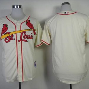 Amazing Cardinals Blank Cream Cool Base Stitched MLB Jersey