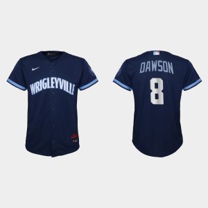 Amazing Chicago Cubs #8 Andre Dawson Youth Nike 2021 City Connect Navy MLB Jersey Act fast Only a few left Secure yours today