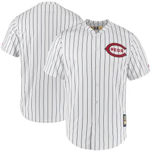 Amazing Cincinnati Reds Blank Majestic 1919 Throwback Cool Base Jersey White Navy