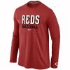 Amazing Cincinnati Reds Long Sleeve MLB T Shirt Red