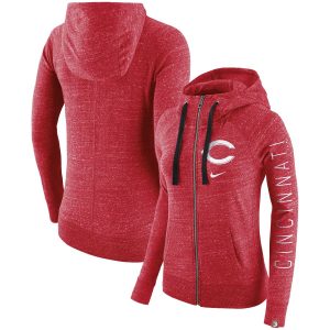 Amazing Cincinnati Reds Nike Women's Vintage Full Zip Hoodie Red With high demand Don't miss out Order now to wear your team colors