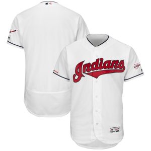 Amazing Cleveland Guardians Blank Majestic Home 2019 All Star Game Patch Flex Base Team Jersey White