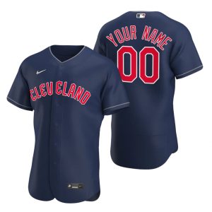 Amazing Cleveland Guardians Custom Navy Men's Nike 2022 Authentic Alternate MLB Jersey