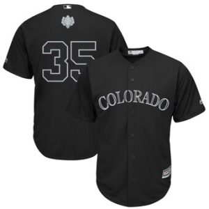 Amazing Colorado Rockies #35 Chad Bettis Majestic 2019 Players' Weekend Cool Base Player Jersey Black