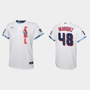 Amazing Colorado Rockies #48 German Marquez Youth 2021 MLB All Star Game White Jersey Collectors this is a must have Add it to your collection by ordering