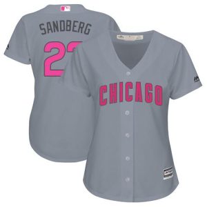 Amazing Cubs #23 Ryne Sandberg Grey Mother's Day Cool Base Women's Stitched MLB Jersey Hurry Exclusive offer Place your order immediately for a great jersey