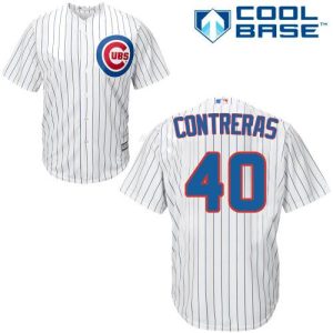 Amazing Cubs #40 Willson Contreras White(Blue Strip) Cool Base Stitched Youth MLB Jersey Sports fans this is your chance Order soon to be part of the action
