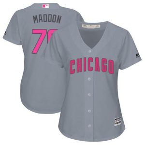 Amazing Cubs #70 Joe Maddon Grey Mother's Day Cool Base Women's Stitched MLB Jersey With high demand Don't miss out Order now to wear your team colors