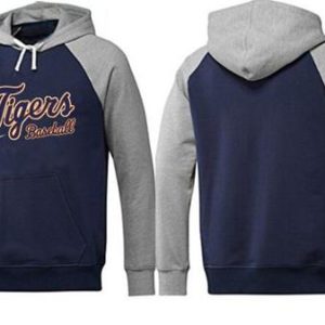 Amazing Detroit Tigers Pullover Hoodie Dark Blue & Grey
