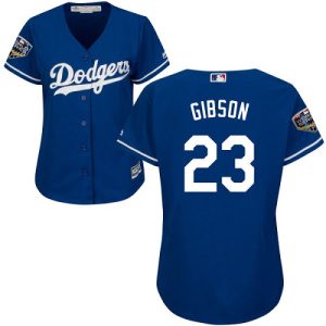 Amazing Dodgers #23 Kirk Gibson Blue Alternate 2018 World Series Women's Stitched MLB Jersey Retailers boost your inventory Order now to meet customer demand