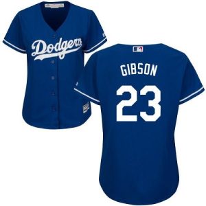 Amazing Dodgers #23 Kirk Gibson Blue Alternate Women's Stitched MLB Jersey Sports fans this is your chance Order soon to be part of the action