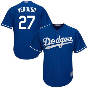 Amazing Dodgers #27 Alex Verdugo Blue Cool Base Stitched Youth MLB Jersey Retailers boost your inventory Order now to meet customer demand