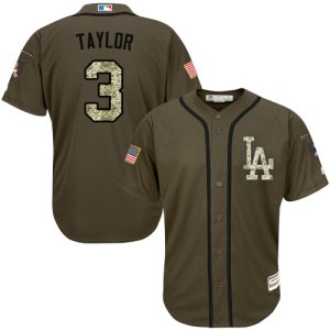 Amazing Dodgers #3 Chris Taylor Green Salute to Service Stitched Youth MLB Jersey Retailers boost your inventory Order now to meet customer demand