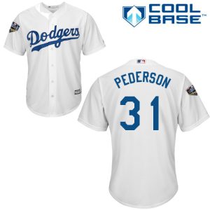 Amazing Dodgers #31 Joc Pederson White Cool Base 2018 World Series Stitched Youth MLB Jersey With high demand Don't miss out Order now to wear your team colors