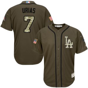Amazing Dodgers #7 Julio Urias Green Salute to Service Stitched Youth MLB Jersey Retailers boost your inventory Order now to meet customer demand