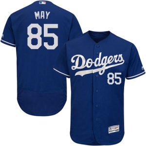 Amazing Dodgers #85 Dustin May Blue Flexbase Authentic Collection Stitched MLB Jersey